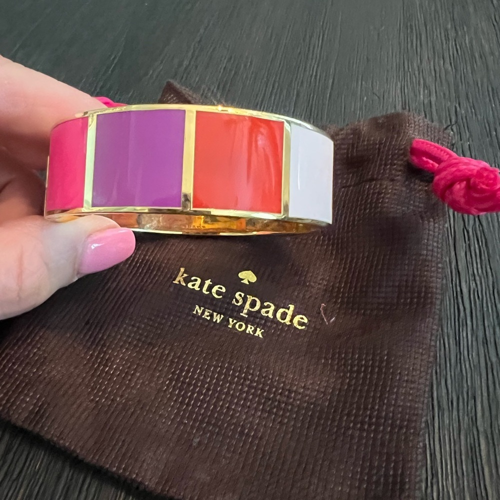 Kate Spade Fancy Meeting You Here Color Block Bracelet Bangle - Picture 3 of 9